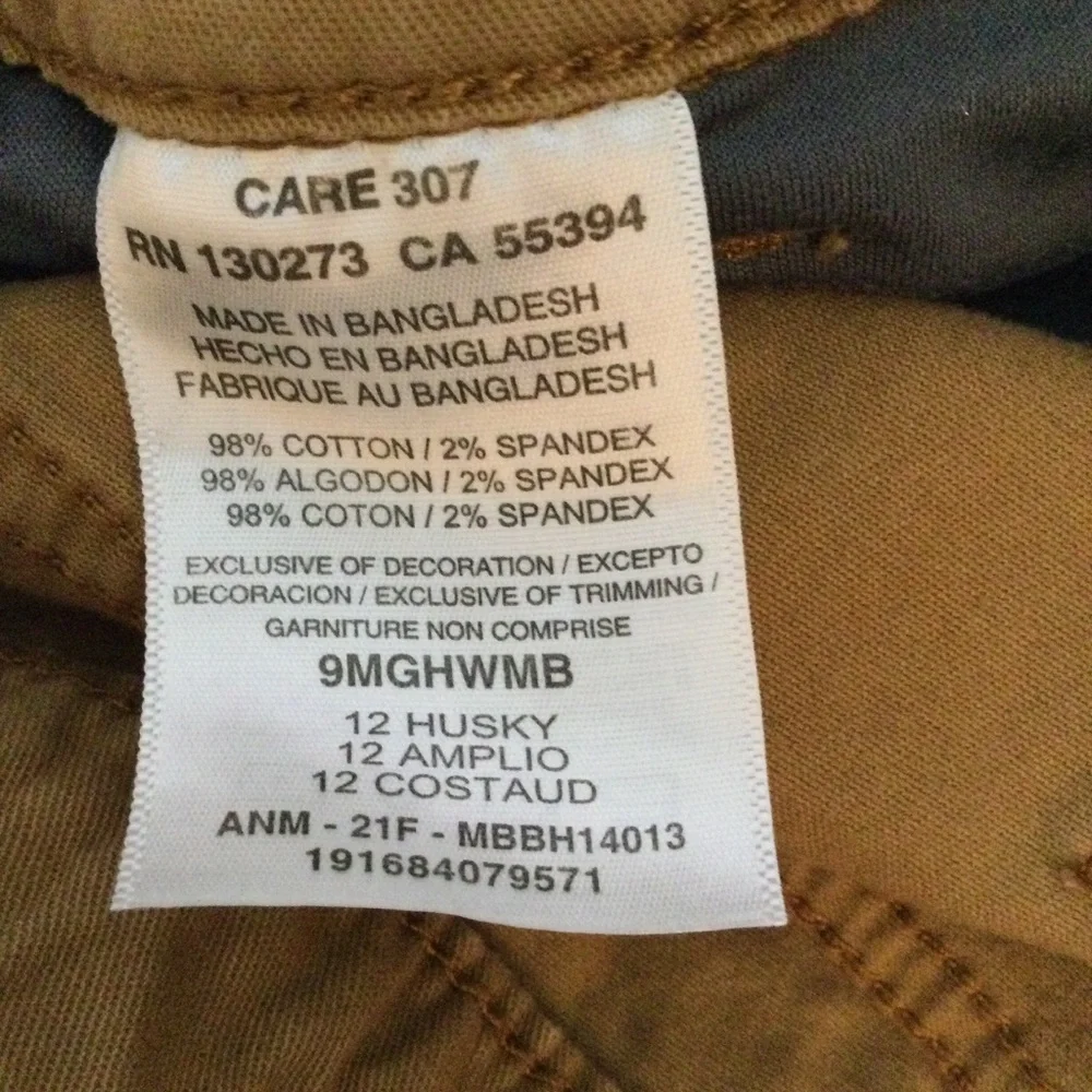 Boys wrangler Brown Cargo Pants with Elastic Ankles. - Picture 7 of 8